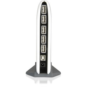 IOGEAR MiniHub 7- Port High Speed USB 2.0 Hub. 7PORT HIGH SPEED USB 2.0 HUB FOR PC MAC USBCON. 7 x 4-pin Type A USB 2.0 Downstream, 1 x 4-pin Type B USB 2.0 Upstream - External