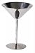 GSI 63350 GSI Glacier Stainless Steel Martini Glass- 6 fl. oz.