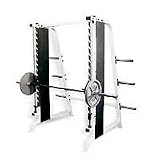 Yukon Fitness - CBS-150 - Counter Balanced Smith Machine Self Spotting Weight Rack - White -