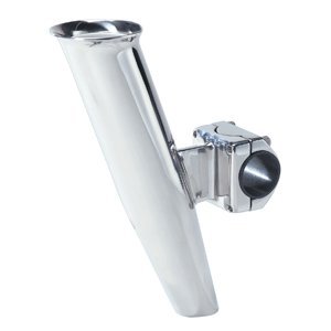 C.E. Smith Mid Mount, Silver, 2-Way Clamp Rod Holder by
