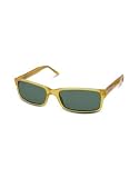 Persol Rectangular Plastic Sunglasses yellow/green