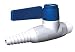 180 Degrees Double Turret Base, Straight - Deck-mounted Laboratory Ball Valve, Watersaver Faucet