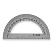 Plastic Protractor, 6" Long, Clear (SPR01490) Category: Compasses and Protractors