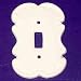 Single Switch Plate - Ivory