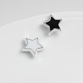 Momoo Men's Star Magnet Cilp Earrings