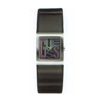 Indovina - W65005l1 - Ladies Watch - analogico al quarzo - Bracciale in Black Leather Patent Guess - W65005l1 - Montre Femme - Quartz Analogique - Bracelet en Cuir Noir Verni