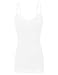 RT1004 Pack Ladies Adjustable Spaghetti Strap Lace Tunic Camisole 2Pack-WHT/Teal S