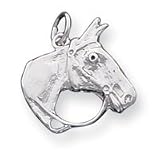 Sterling Silver Horse Head Pendant
