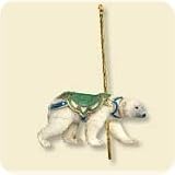 Hallmark Keepsake Christmas Ornament - Carousel Ride - Grand Polar Bear - 2007