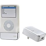 iLuv Silicone Case and Battery for 60 GB/80 GB iPod 5G (White)