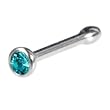 Austrian Crystal BLUE ZIRCON Nose Bone