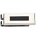 Mens Stainless Steel and Black Enamel Money Clip