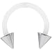 Steel Cone Bioplast Horseshoe Circular Barbell