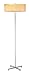 Adesso Hula Floor Lamp, Satin Steel