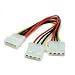 2 Way 4 pin PSU Power Splitter Cable LP4 Molex 1 to 2 Lead 20cm