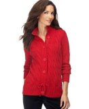 Style&co. Mock-Turtleneck Cardigan with Tie