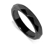 4 MM Multi Faceted Magnetic Band Hematite Ring
