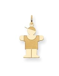 Genuine IceCarats Designer Jewelry Gift 14K Kid Charm