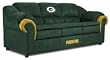 Green Bay Packers Pub Series Three Person Team Logo Sofa Couch