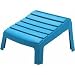 Adams Mfg./Patio Furn. 8380-21-3731 Stackable Resin Adirondack Ottoman, POOL BLUE