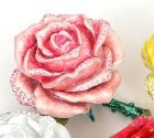 Piearth ピアース ジュエリーボックス クリスタル 宝石箱 フラワー バラ ローズ NO219 ピンク 219-3 PK