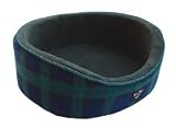 Dog Bed, Premium Dog Bed - [5 Colours] - XX-Large 36" x 30" x 10" - Machine Washable, Blackwatch Fleece