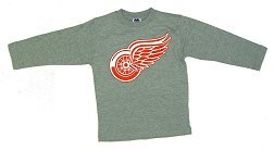 Detroit Red Wings Kids Grey Long Sleeve T-Shirt