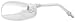 Emgo 20-86831 Chrome Plated Right Side Replacement Mirror for Yamaha VMX/XJ/XV