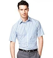 Collezione Pure Cotton Short Sleeve Striped Shirt