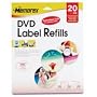 Memorex White Matte DVD Label Refills