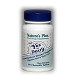 Nature's Plus - Say Yes Dairy, 3000 fcc, 50 chewable tablets