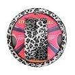 Animal Print Steering Wheel Cover and Shoulder Pad - Snow Leopard