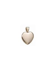 Solid 14k Premium Weight Yellow Gold Heart Picture Locket Just Under 1 inch x 1 inch