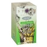 Stash Tea Powdered Green Iced Teas C Lightly Sweetened Green C= Contains Caffeine 8 tea bags (Pack of 6)