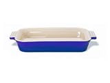  : Le Creuset Stoneware 12 1/2-Inch Rectangular Baking Dish, Cobalt Blue