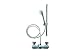 Kitchen & Housewares : Croydex Ab210040 Bath Shower Mixer Set Silver