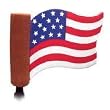 American Flag (Die Cut) Antenna Ball Topper