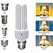 15 Watt Tri Tube Dusk to Dawn Sensor Energy Saving Light Bulb - eco friendly - Screw ES27 : Warm White