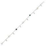 Image of 9ct White Gold Bracelet set with Freshwater Pearl