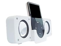 Greymobiles Ipod White Stereo Portable Speakers I Pod Nano 1Gb/2Gb/4Gb/8Gb...