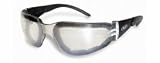 Global Vision Rider Plus Foam Padded Riding Glasses CLEAR MIRRORED