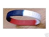 Support Our Troops Red & White & Blue Bracelet Wristband