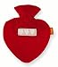 migraine29 - Velour Covered Heart Shaped Hot Water Bottle by