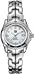 Womens Link Stainless Steel Diamond