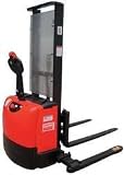 Dayton 5RTC0 Stacker, Pwr Drv Adj Base, 2650lb, 118In H