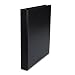Suede Finish Vinyl Round Ring Binder, 1in Capacity, Royal Blue