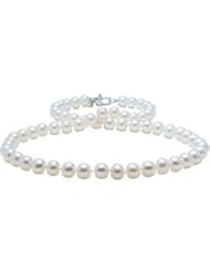 Freshwater Pearl Necklace 6-7mm with a 925 Sterling Silver clasp