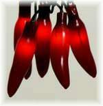 Red Hot Chili Pepper String Lights - Set of 35 - Red - Cinco de Mayo Lights