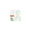 Pk/12 Alphabet Rubber Bands Bracelets