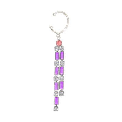 Dangler Belly Clip Sterling Silver with Jewels Non-Piercing